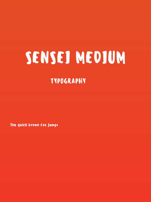 Sensei Medium Poster