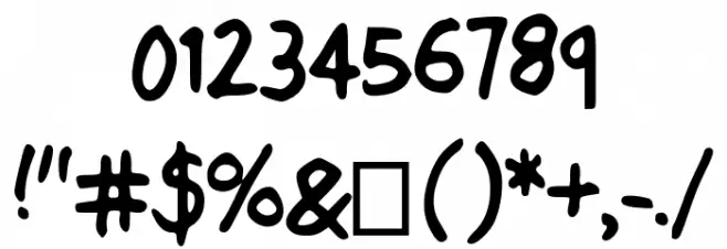 Sensible Schooling Font OTHER CHARS