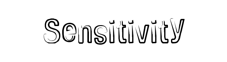 Sensitivity  Fuentes Gratis Descargar