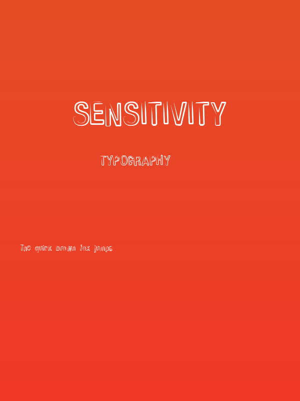 Sensitivity Poster
