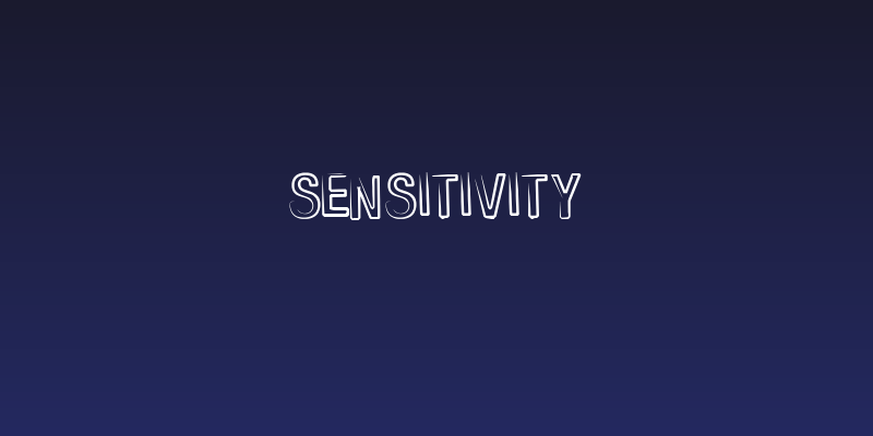 Sensitivity Social Header