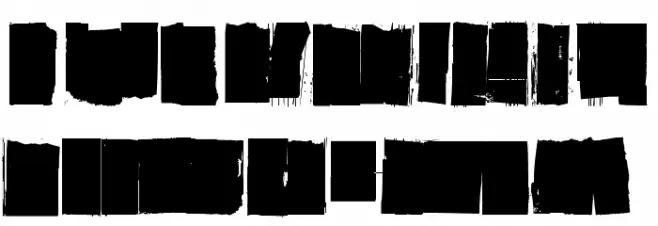 Sensuroitu Schriftart Kleinbuchstaben