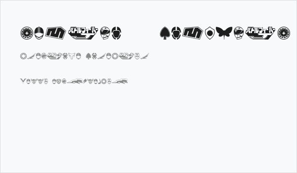 Sentai 30 Dingbats Business Card