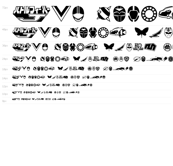 Sentai 30 Dingbats Waterfall