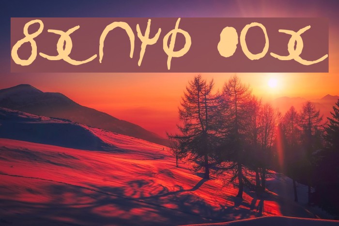 Senth AOE Font examples