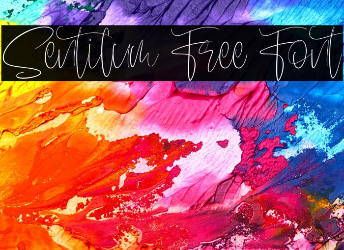 Sentilum Free Font Example 1