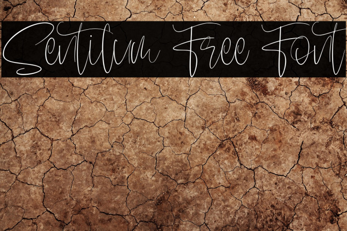 Sentilum Free Font Example 3