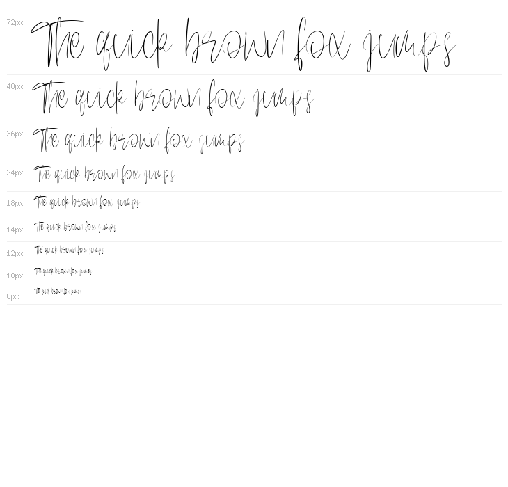 Sentilum Free Font Waterfall