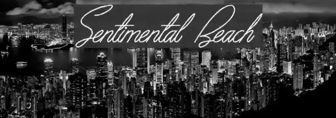 Sentimental Beach Font examples