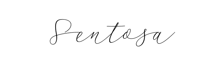 Sentosa  免费字体下载