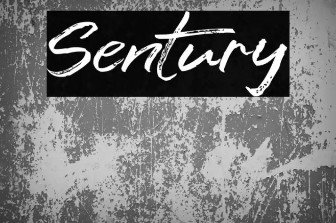 Sentury Font examples