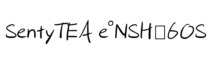 SentyTEA e°„‚NSHƒ6OS  नि: शुल्क फ़ॉन्ट्स डाउनलोड