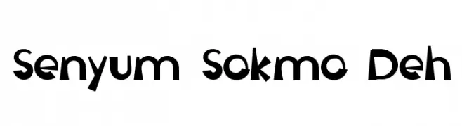 Senyum Sokmo Deh  Fuentes Gratis Descargar