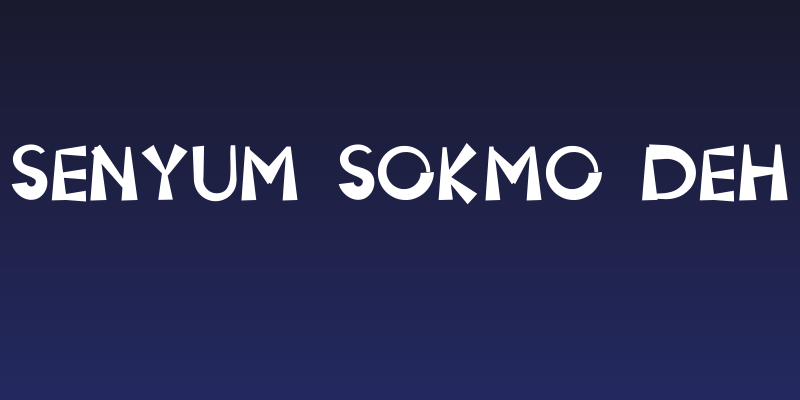 Senyum Sokmo Deh Social Header