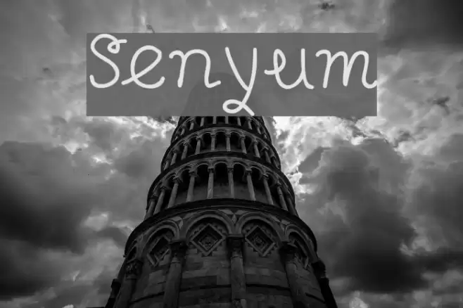 Senyum Font examples