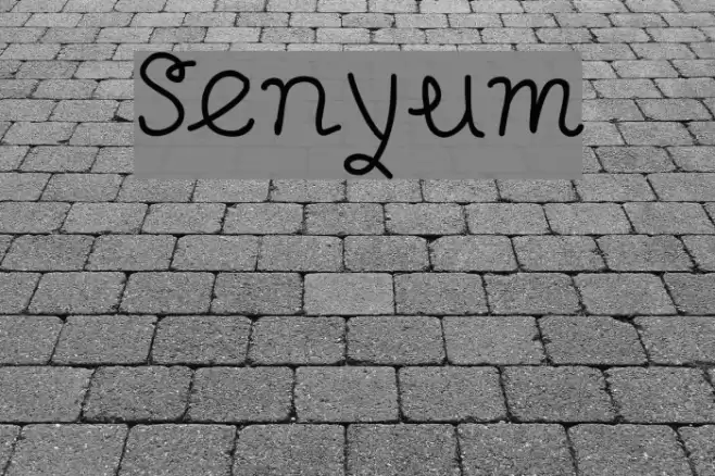 Senyum Font examples