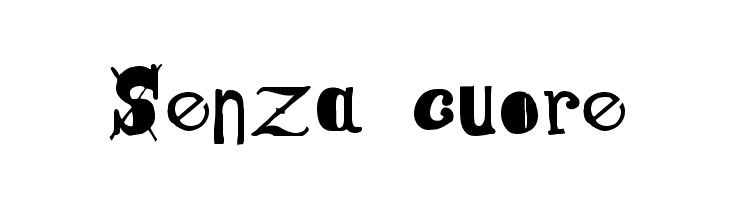 Senza cuore  Free Fonts Download