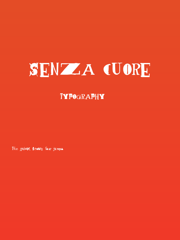 Senza cuore Poster