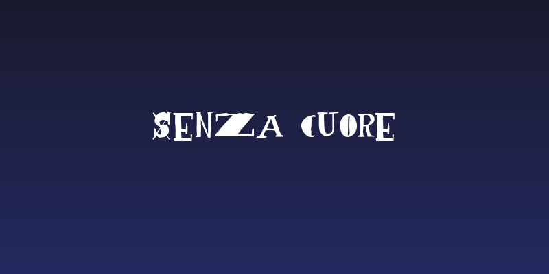 Senza cuore Social Header
