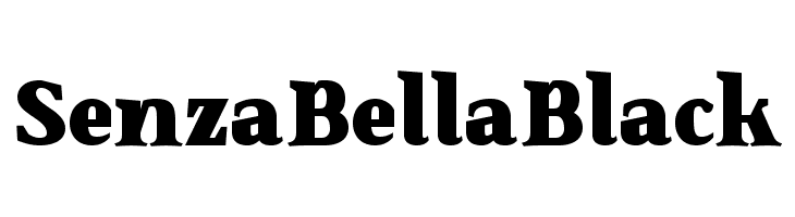 SenzaBella Black  フリーフォントのダウンロード