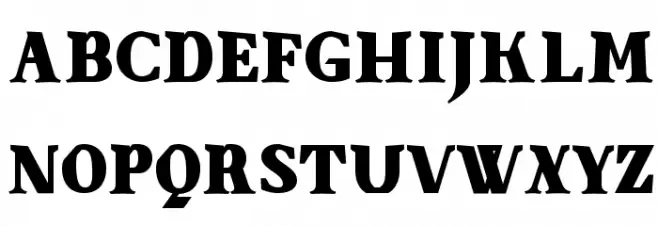 SenzaBella Black Font UPPERCASE