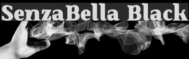 SenzaBella Black Font examples