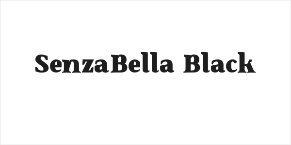 SenzaBella Black Logo