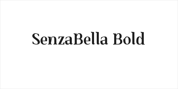 SenzaBella Bold Logo