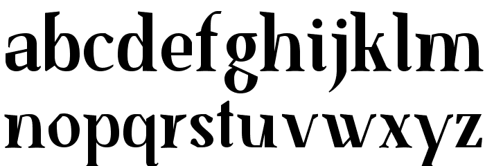 SenzaBella Bold Font LOWERCASE