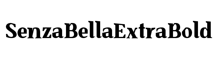 SenzaBella ExtraBold Font