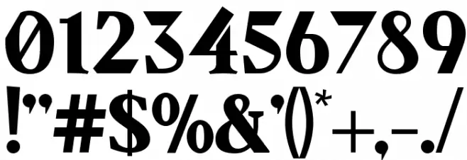 SenzaBella ExtraBold Font OTHER CHARS