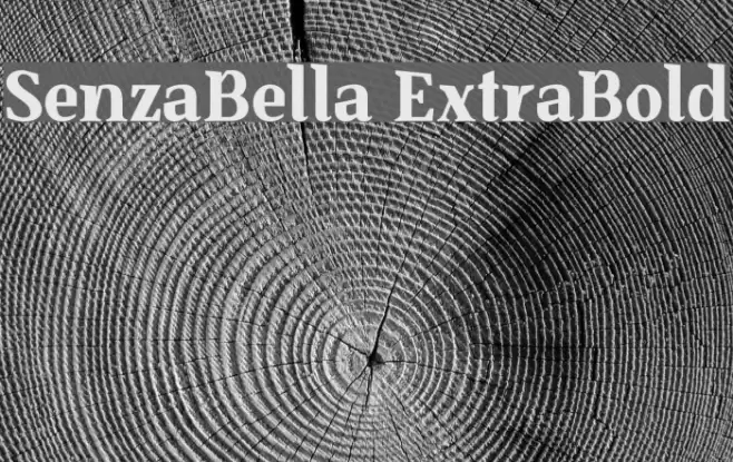 SenzaBella ExtraBold Font examples