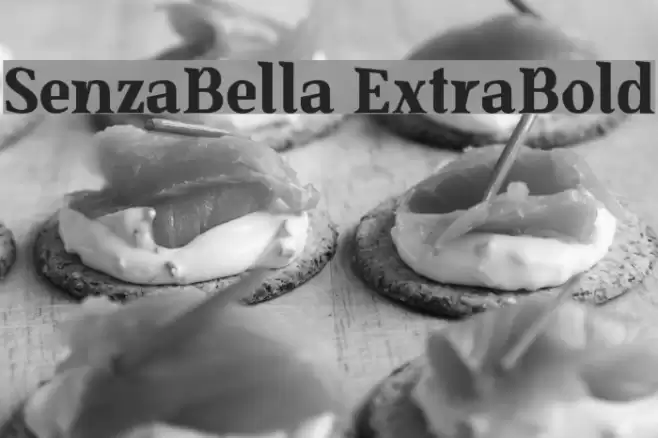 SenzaBella ExtraBold Font examples