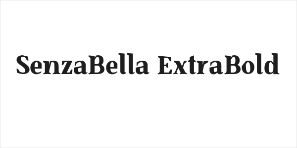 SenzaBella ExtraBold Logo