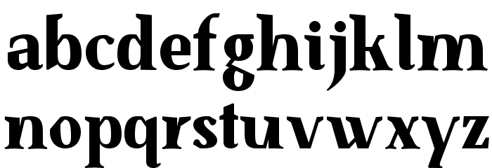 SenzaBella ExtraBold Font LOWERCASE