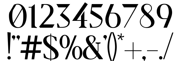 SenzaBella Regular Font OTHER CHARS