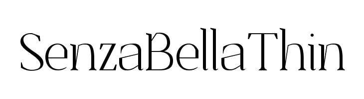 SenzaBella Thin  Frei Schriftart Herunterladen