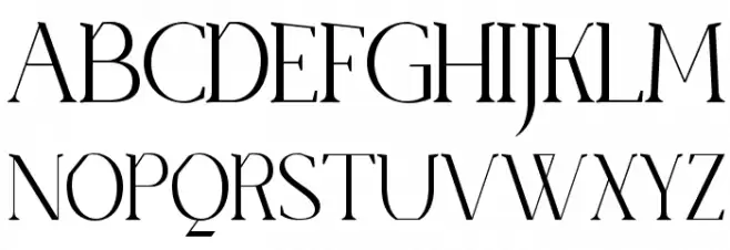 SenzaBella Thin Font UPPERCASE