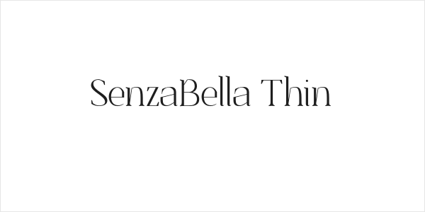 SenzaBella Thin Logo