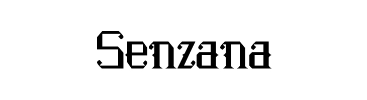 Senzana  les polices de caractères gratuit tlcharger