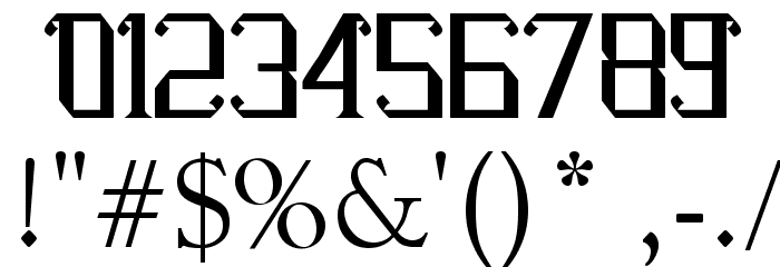 Senzana Font OTHER CHARS