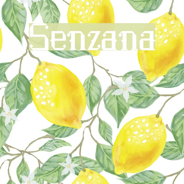Senzana Font examples