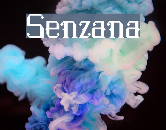 Senzana Font examples