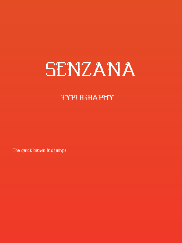 Senzana Poster