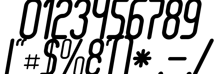 Senzi Bold Italic Font OTHER CHARS