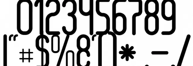 Senzi Bold Font OTHER CHARS