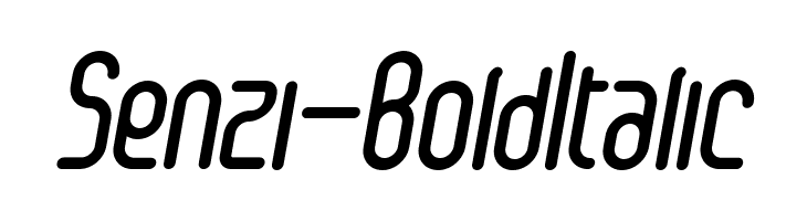 Senzi-BoldItalic  Free Fonts Download
