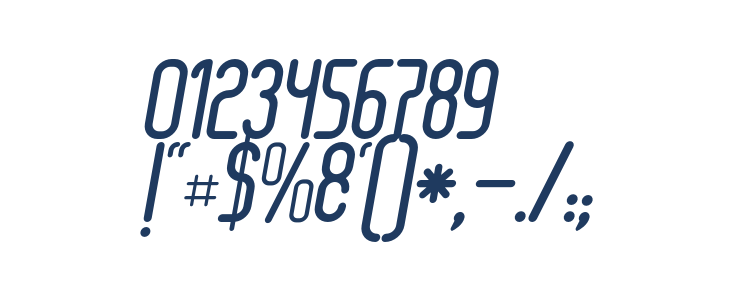 Senzi-BoldItalic Other Characters