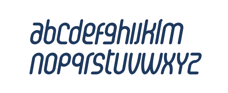 Senzi-BoldItalic Lowercase