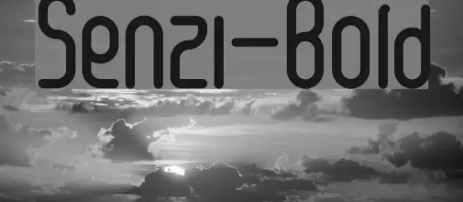 Senzi-Bold Font examples